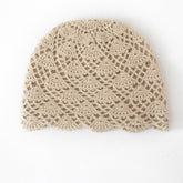 Handmade Crochet Cashmere Beanie for Women Cashmere Knit Hat